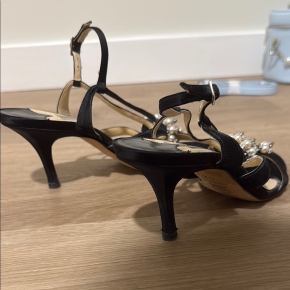 Jimmy Choo Vintage Black Embellished Heels - Picture 4 of 5
